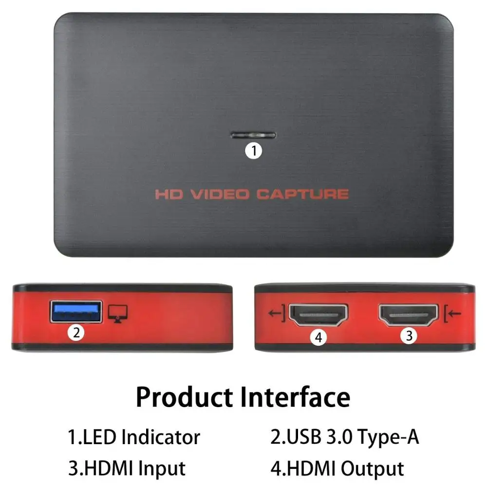 USB 3,0 HDMI HD игровая Карта видеозахвата 1080P 60FPS записывающее устройство для игр устройство для экономии электроэнергии в режиме реального времени для Windows Linux Os X СИСТЕМА