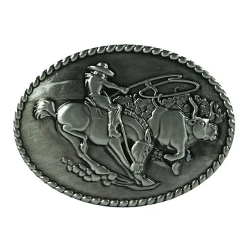 

Western Vintage Classic Oval Horse&Rider Jewelry Cowboy Belt Buckles