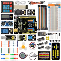 Keystudio – Kit de démarrage complet pour Arduino UNO Plus, Kit de bricolage électronique, ensemble de projets d'apprentissage 