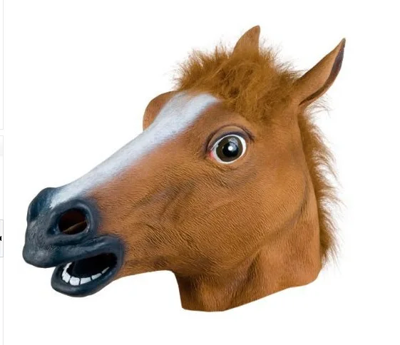 Cosplay Horsehead Mask Head Band Jiangnan Style Dogs Majun Halloween Makeup Ball Performance