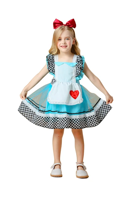 Alice Wonderland Kids Fancy Dress  Alice Wonderland Dress Girl - Dress  Costume Girls - Aliexpress