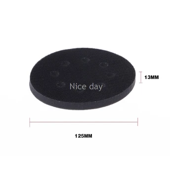 

5 Inches 8-Hole Soft Sponge Interface Pad for Sanding Pads Hook&Loop Sanding Discs for Uneven Polishing Power Tools F15 20
