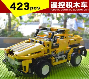 

Newest Toys 8003 Children's Educational Bumblebee Rc Block Car Model Toys 4ch Remote Control Eletronic Building Bricks