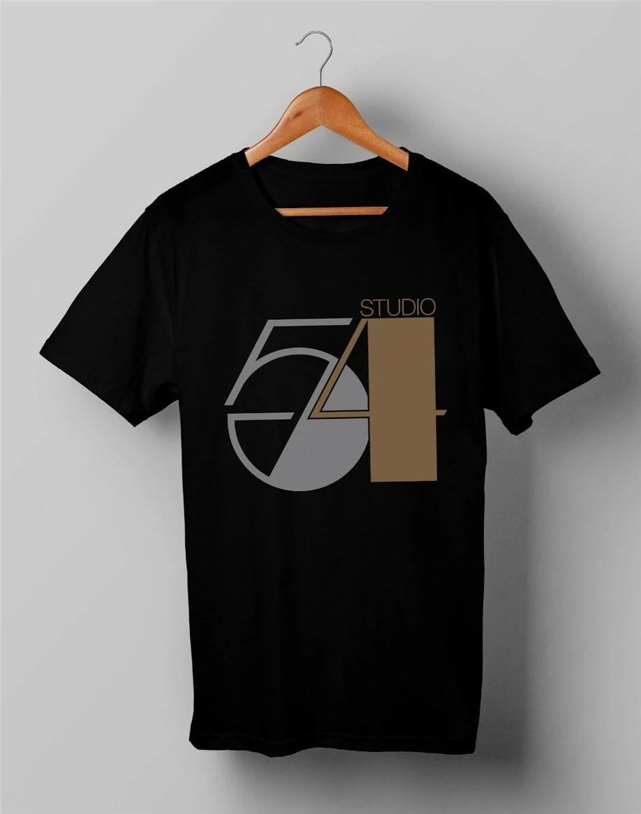 Винтажная студия 54 Oldschool Dance ретро Футболка Черный Размер s m l Xl 2Xl уличная одежда