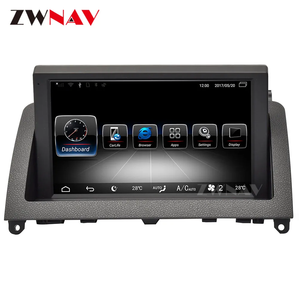 4+ 64 Android 9,0 автомобильный dvd-плеер gps навигация для Mercedes-Benz c-класс W204 2007-2011 Авто Радио Видео стерео BT головное устройство