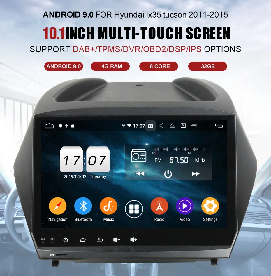 Best KANOR Android 9.0 4+32g car radio multimedia player for hyundai ix35 tucson android with gps navigation 0 Best KANOR Android 9.0 4+32g car radio multimedia player for hyundai ix35 tucson android with gps navigation 0