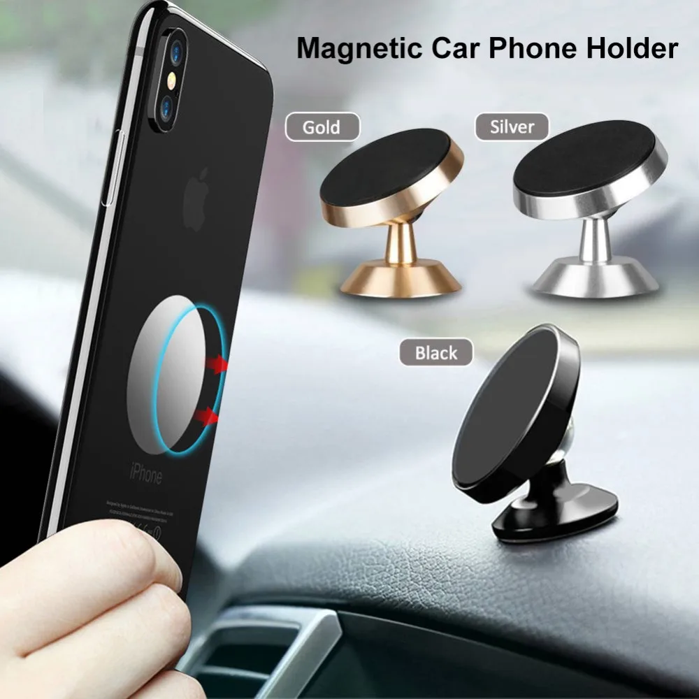 360 Универсальный магнитный автомобильный держатель для телефона с подставкой для iphone Xiaomi huawei samsung, магнитный автомобильный держатель для сотового телефона