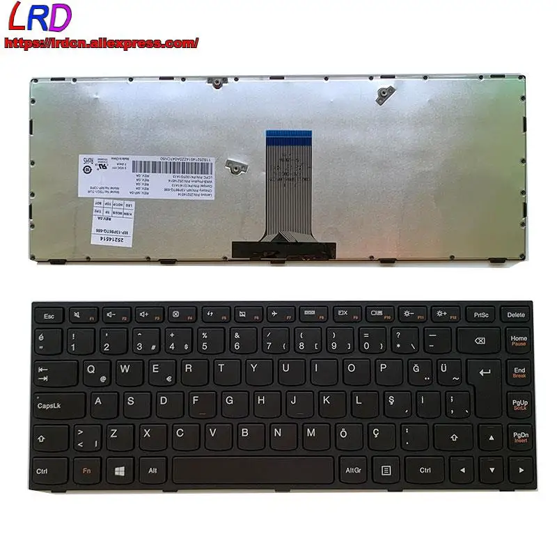 New/orig Turkey keyboard for Lenovo 500-14ACZ ISK Z41-70 G40-70 80 30 B41-30 felx2-14 B40-30 45 300-14ISK Z40-70 75 Laptop | Компьютеры и