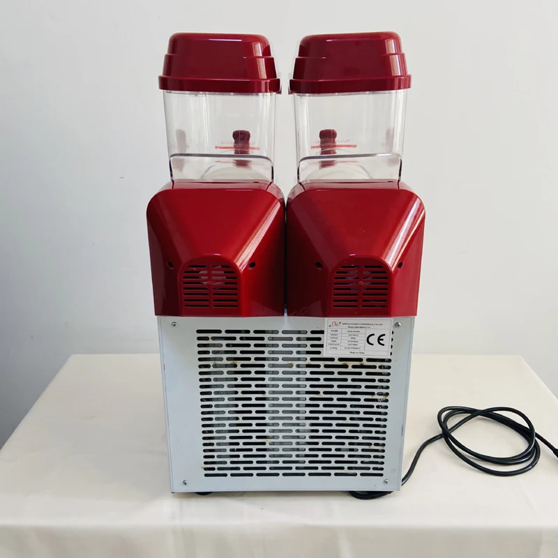 Automatic Ice slushie machine 2 Bowls frozen juice drink machine Slushy Smoothie Maker margarita slush with CE 2