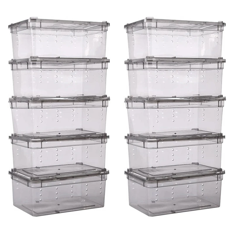 10 шт. коробка для кормления рептилий маленький контейнер змей ящерица Тарантул