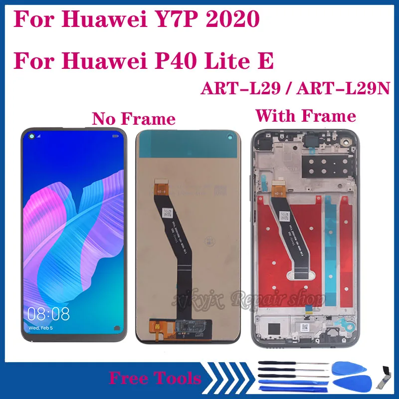 ЖК-дисплей 6 39 дюйма AAA для Huawei P40 Lite E сенсорный экран с дигитайзером в сборе huawei Y7p