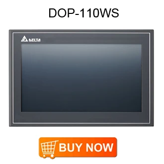 DELTA DOP-110WS Advanced Ethernet 10.1 inch TFT Touch Panel HMI Human Machine Interface 2 COM Ports 256 MB USB