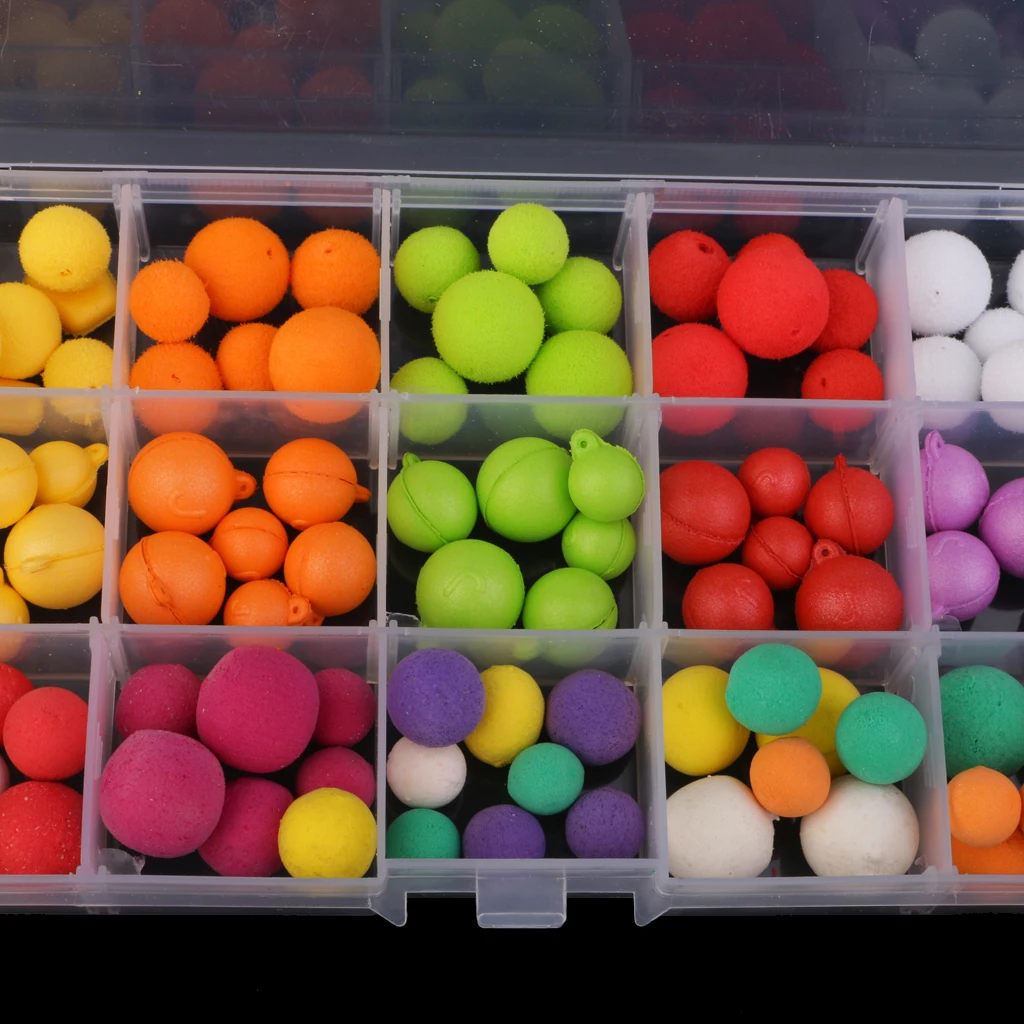 1 Box Smell Carp Fishing Pop Up Bait Boilies Eggs Flavor Floating Ball Fishing Beads Feeder Artificial Carp Lures Hair Rig