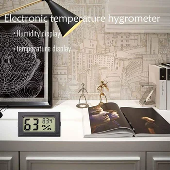 

8 Pack Mini Digital Electronic Temperature Humidity Meters Gauge Indoor Thermometer Hygrometer LCD Display Fahrenheit (℉)