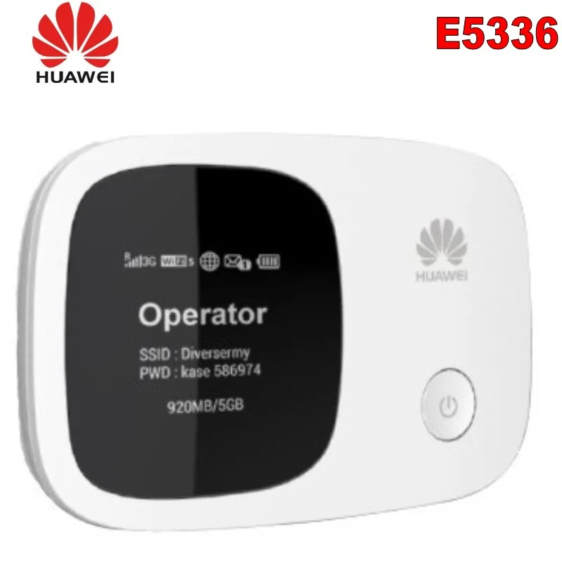 Wi-fi com o Cartão Desbloqueado Roteador Huawei Bolso Mini Mifi Wi-fi Hotspot Móvel Sim Slot E5336 3g 9 High Quality Computador e Escritório