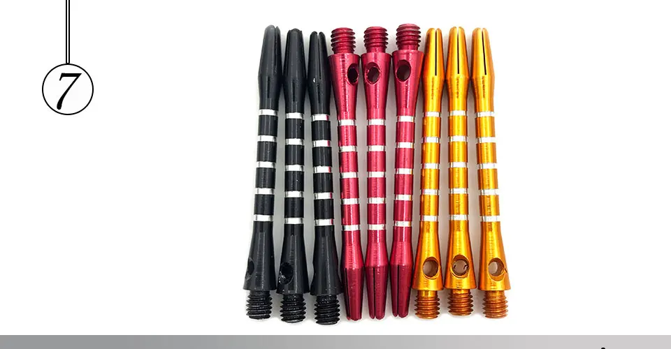 Easytoday 18Pcsset Darts Shafts Accessories Six Colors Aluminum Screw Dart Shaft Standard 2BA Long 48mm Shafts Wholesale (7)