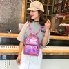 Women School Shiny Laser Mini Travel Student Cute Ladies Leather Hologram Backpacks Silver Small Holographic Backpack 362 ► Photo 3/6
