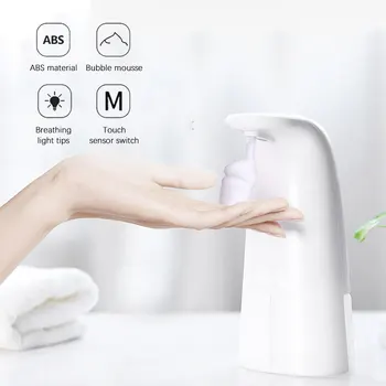 

250ml Soap Dispenser Foam Liquid Dispenser Contact-free Automatic Sensor Touchless Electric Hand Washer Soap Dispenser Washing