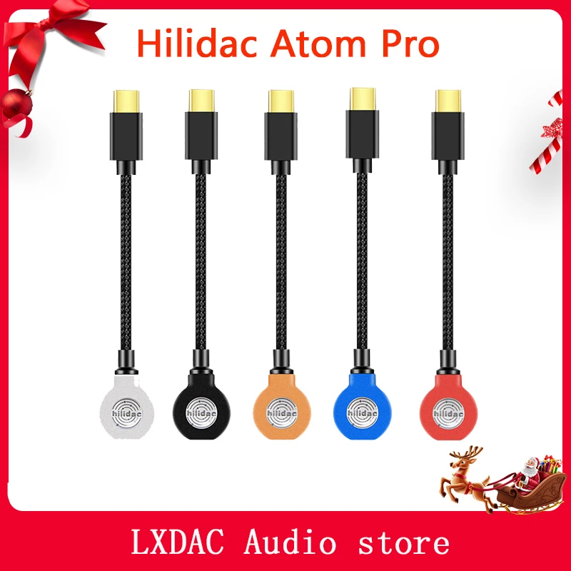 Hilidac Audirect Atom Pro MQA ESS9218C Pro Lossless Portable Headphone Amplifier AMP USB DAC TYPE C Lightning PCM 32Bit 384kHz