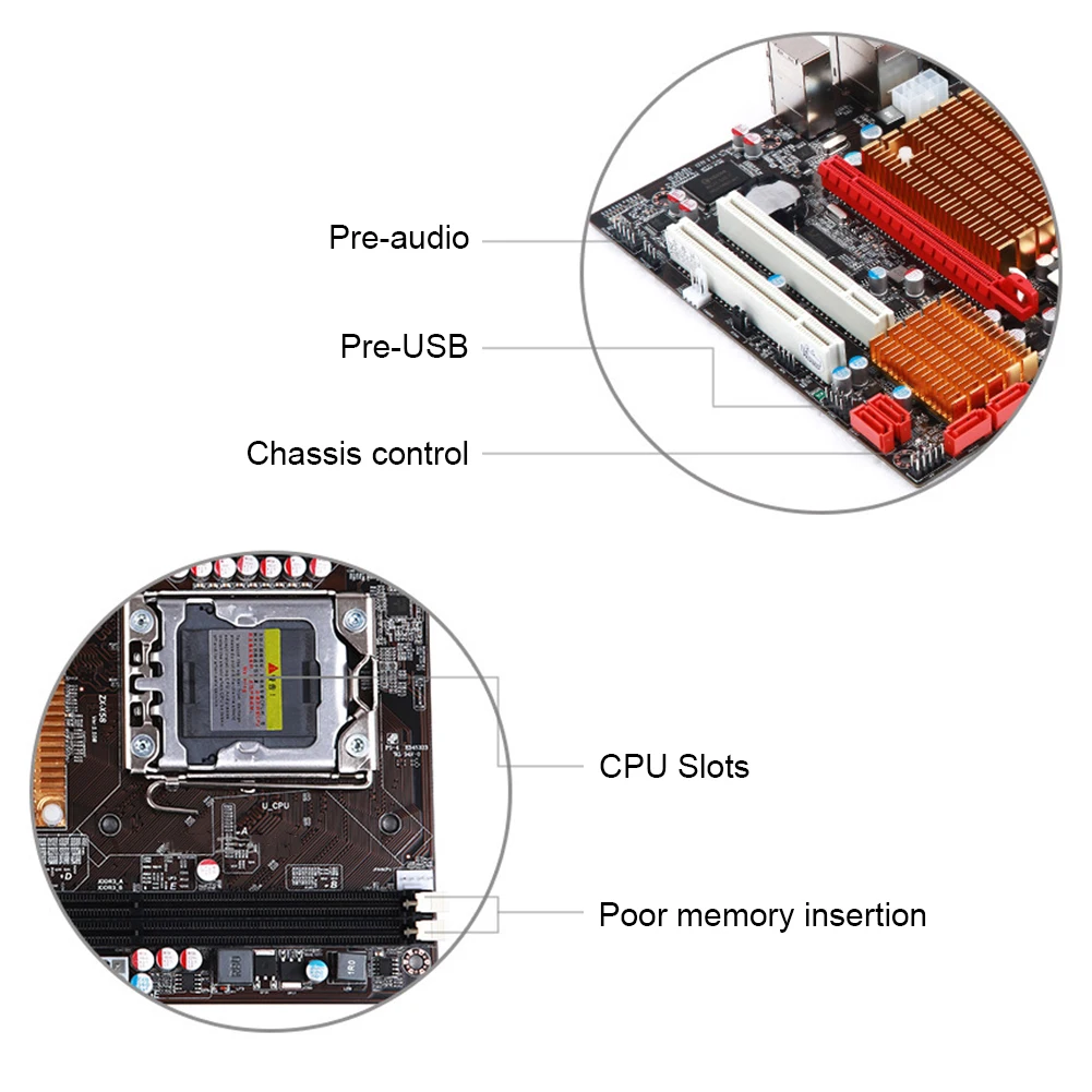 Компоненты DDR3 SATAII MicroATX Стабильный Рабочий стол 10 usb портов материнская плата LGA 1366 двухканальный процессор высокая эффективность PCI E