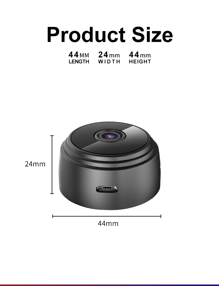 Мини камера видеонаблюдения A9 1080P Wi Fi P2P|Компактные видеокамеры| |
