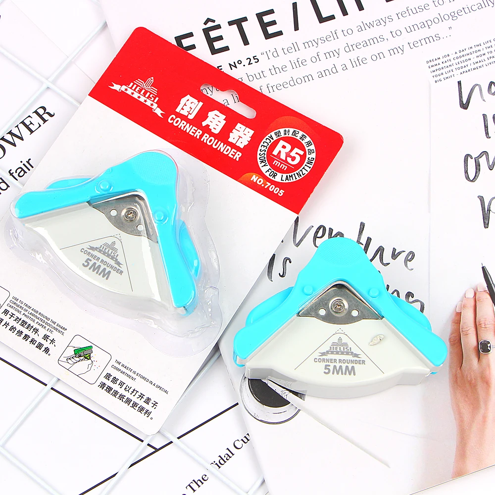 Corner Trimmer R5 Corner Rounder 4mm Paper Punch Card Photo Cutter Stationery Hand Hole Tool DIY Craft