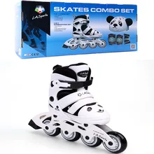 Панда Русалка дети регулируемые роликовые коньки Pu ролик комплект роликов начинающих роликовые коньки для мальчиков и девочек