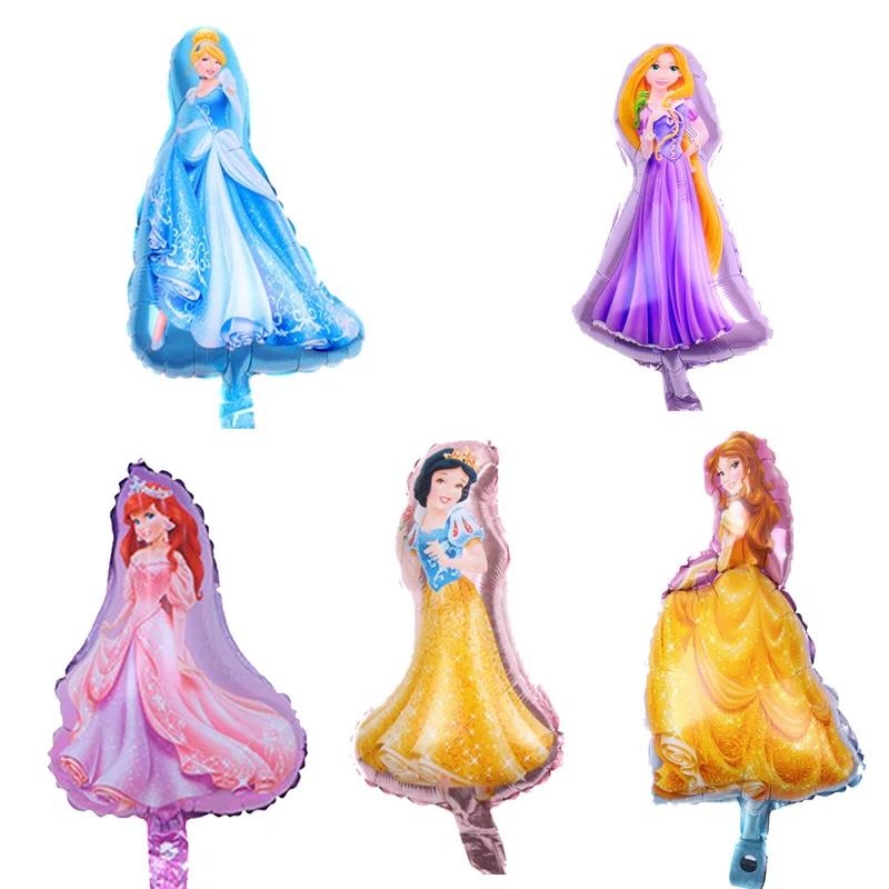 20pcs mix 5 princess 20 шт./лот, мини-Воздушные шары принцессы Эльзы и Анны из фольги, вечерние воздушные шары принцессы Эльзы для украшения дня рождения, мини-Воздушные шары Эльзы - Цвет: 20pcs mix 5 princess