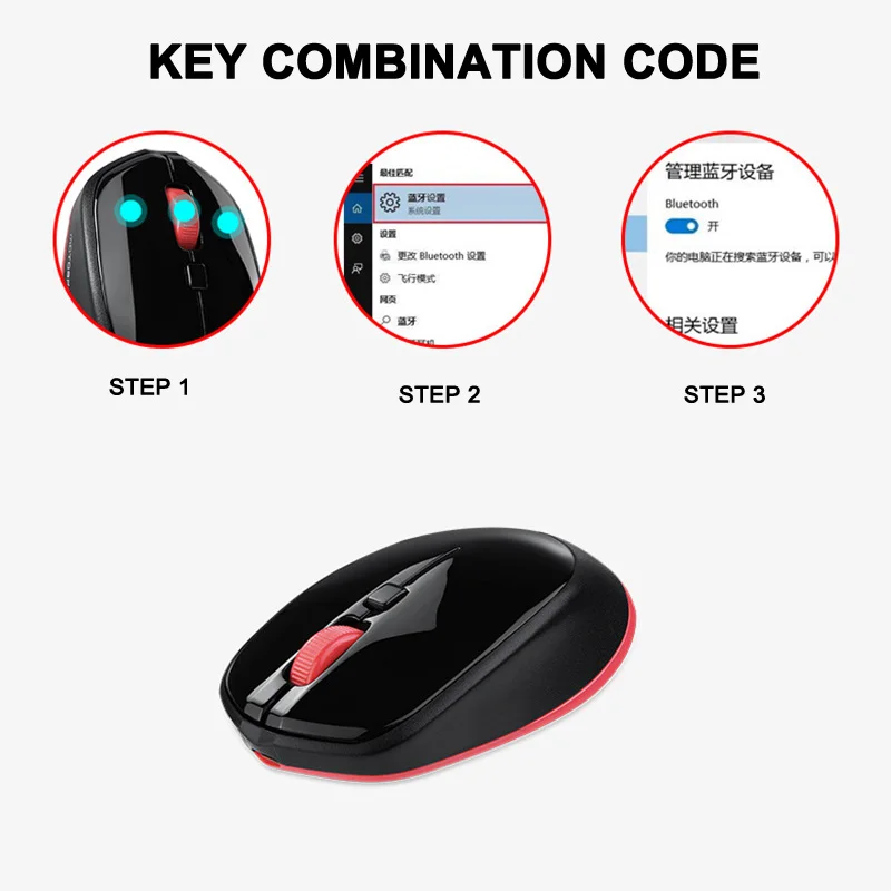 Bluetooth беспроводная мышь 2400 dpi 4 кнопки перезаряжаемые оптические мыши для ноутбука ПК Игр GK99