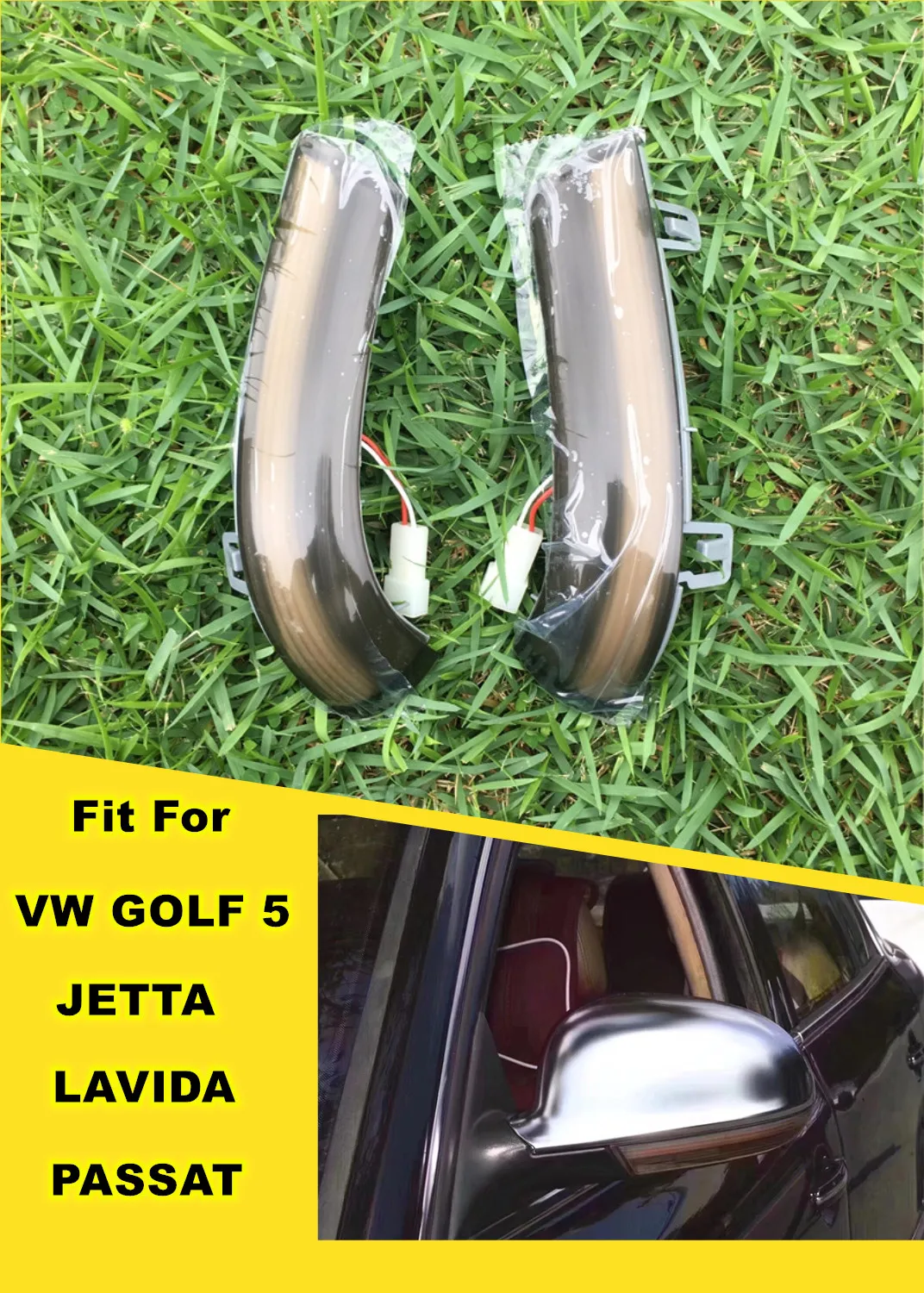 Для VW GOLF 5 GTI Jetta MK5 Passat B5.5 B6 Plus GT Sagitar 06-12 Lavida 08-12 динамический мигалка указатель