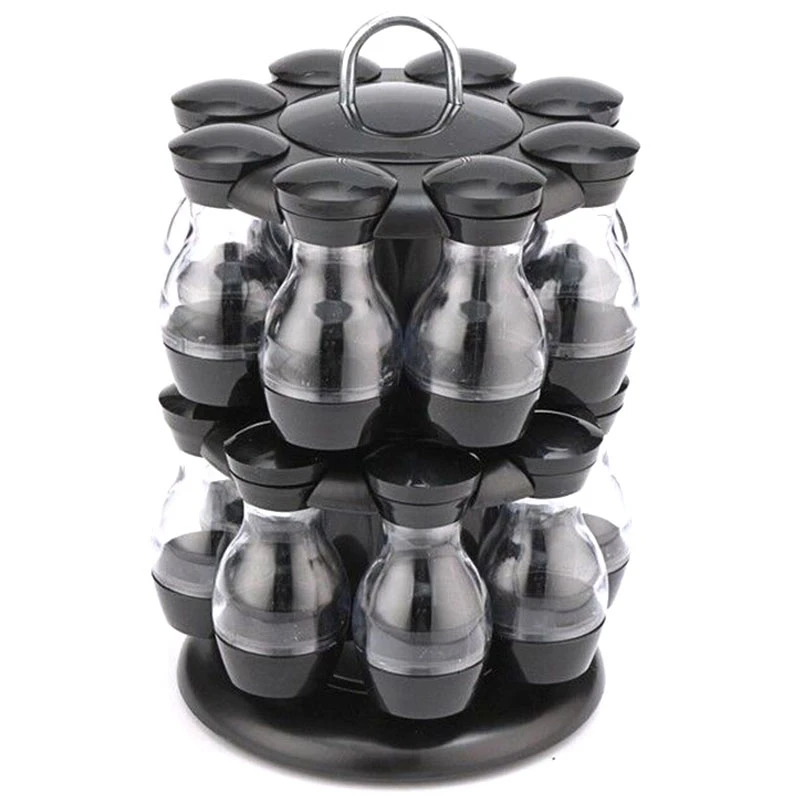 Best Price 16Pcs Condiment Set 360 Rotating Spice Jar Rack Kitchen Cruet Condiment Bottle Coffee Sugar Seal Jar Container Castor Best Price 16Pcs Condiment Set 360 Rotating Spice Jar Rack Kitchen Cruet Condiment Bottle Coffee Sugar Seal Jar Container Castor