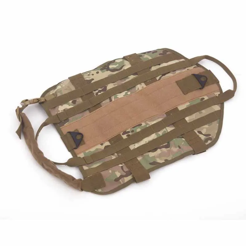 Camouflage Товары для домашних питомцев, игрушка для собак, уличный тактический жилет, несущий нагрузку, тренировочный нейлоновый жилет для больших собак, ремень, военная одежда для собак - Цвет: Camouflage