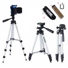 Выдвижной 35-102 см универсальный регулируемый штатив Стенд держатель Клип камера телефон держатель Кронштейн для сотового телефона камеры Gopro