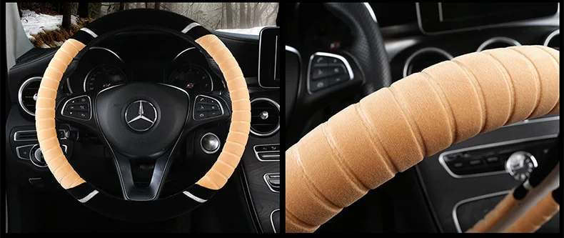 Крышка рулевого колеса автомобиля зима стиль Grip Cover теплая крышка рулевого колеса Производители поколение жира