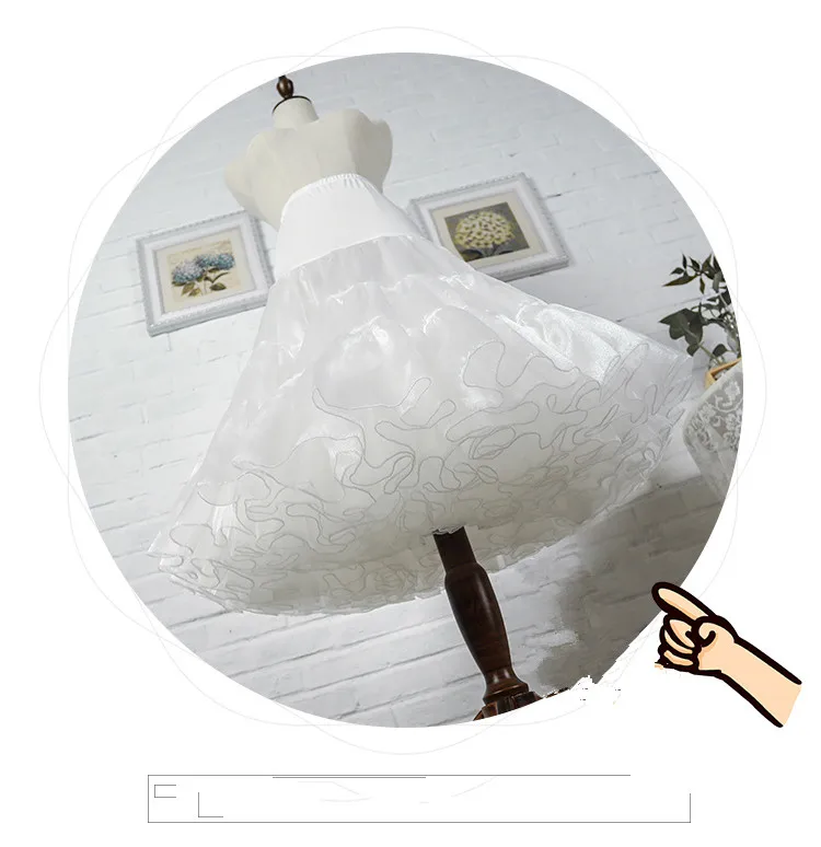 Короткая юбка для свадебного платья в стиле Лолиты; Повседневная Регулируемая пышная мягкая пряжа; vestido de Novia crinolina