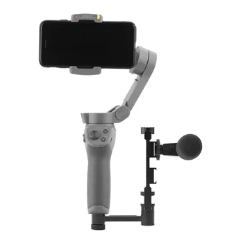 

2 Pcs Microphone Handheld Gimbal Camera Expanding Bracket Adjustable Threaded Connector Flash Light Aluminum Alloy For DJI OSMO3