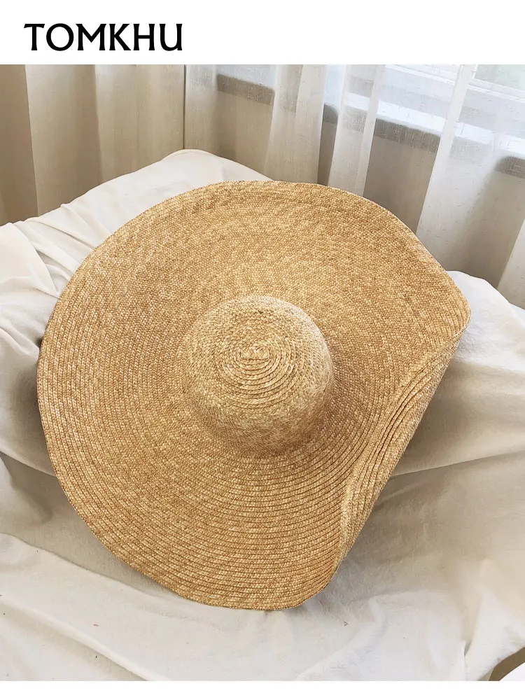 Stylish Wide Brim Oversized Beach Hats/straw Hat/beach Hat for Women Large  Straw Hat Anti-uv Sun Protection Foldable Sun Shade Hat Cap Cover 