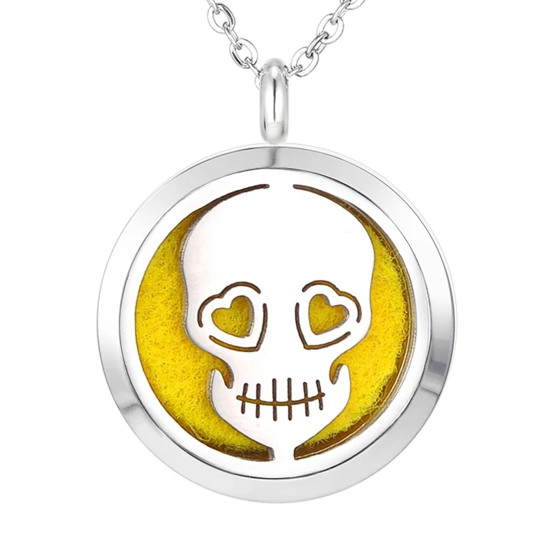 Кулон из нержавеющей стали для ароматерапии 30 мм|seed of life|aromatherapy locketsperfume diffuser necklace