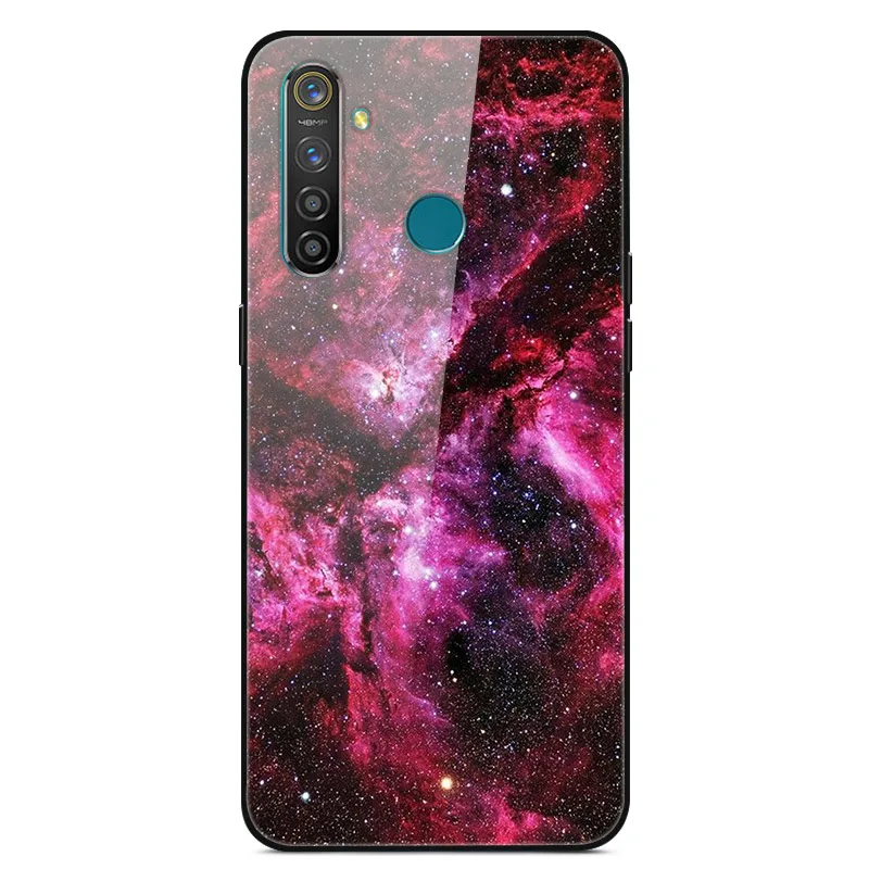 Для Coque OPPO Realme 5 Pro Чехол из закаленного стекла мягкий чехол-бампер с принтом для OPPO Realme 5 Pro Realme Q чехол для телефона Realmeq - Цвет: 05