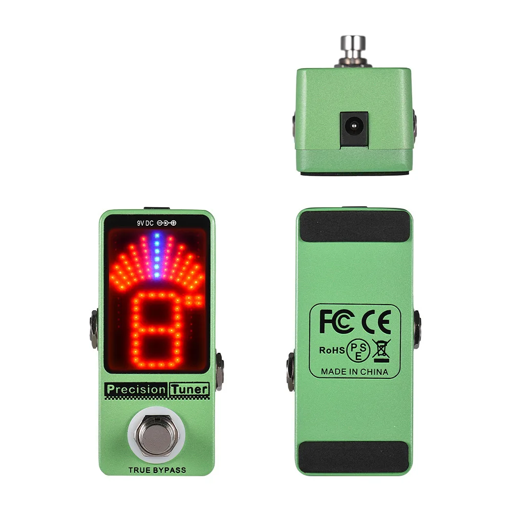 

Precision Tuner Pedal LED Display with True Bypass for Chromatic Guitar Bass
