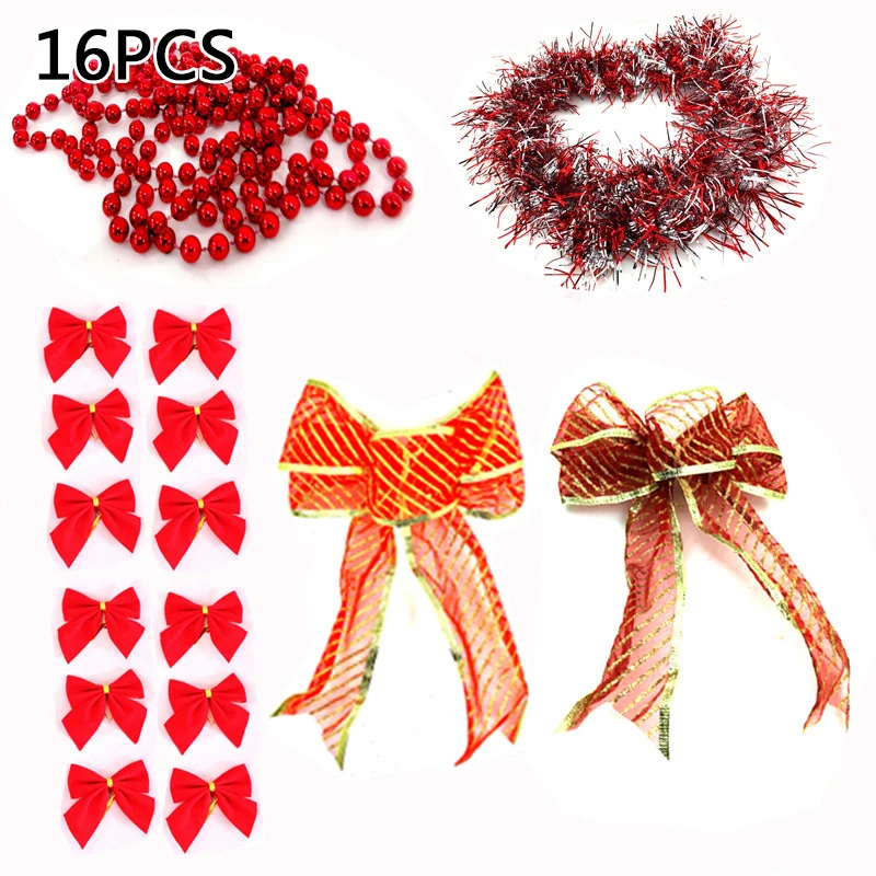 16/10/9pcs Christmas Tree Ornament Hooks Door Window Cabinet Gold/Silver/Red Adding An Atmosphere