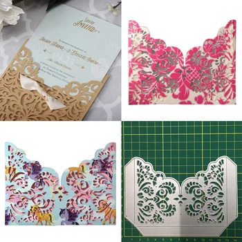 

Cutting Dies Making Scrapbook Greeting Card edge Lace Hollow Border Metal Cutting Dies Stencil Frame Embossing Template