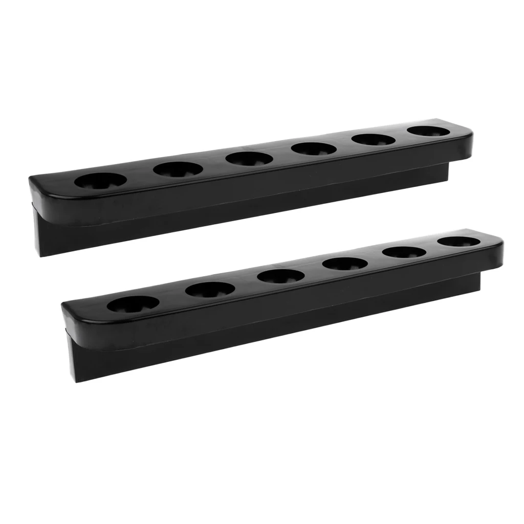 Billiard Pool Snooker Wall Mount Hanging Rack 6 Cues Sticks Wood Rack Holder