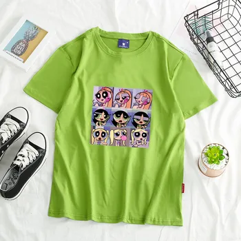 

Summer casual loose Buttercup t-shirt women Bubbles t-shirts printing funny t-shirt for female top clothes short sleeve tees
