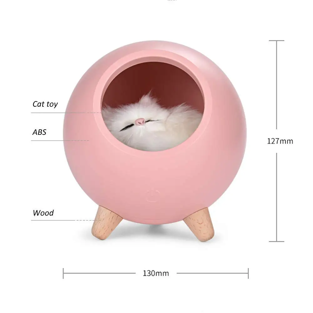 ночник Светодиодный светильник для кошек USB Touch Night L Bionic Cat бесступенчатый