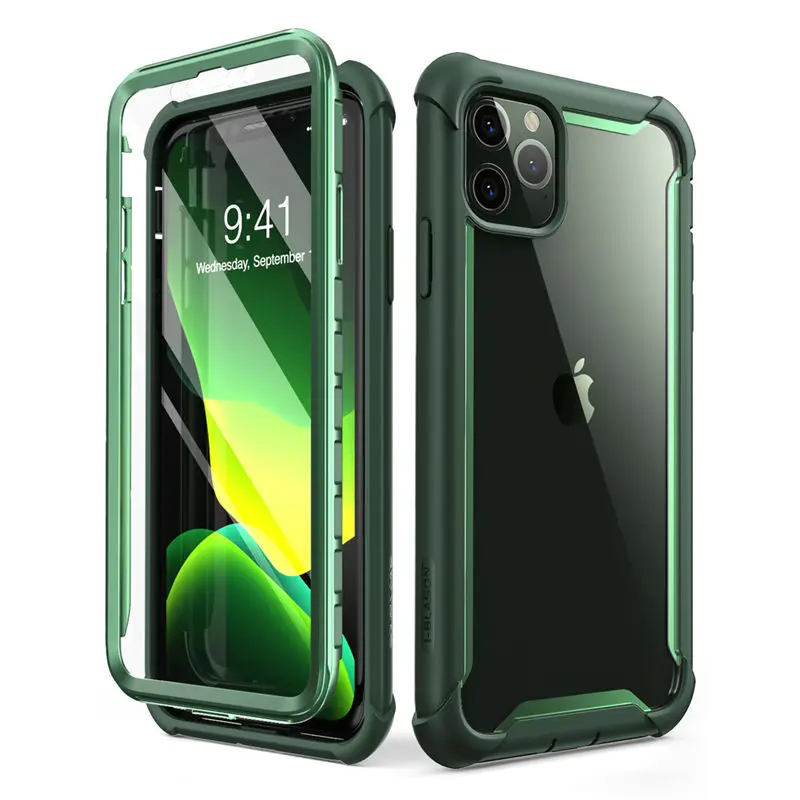 Green I-BLASON для iPhone 11 Pro Max чехол 6,"( выпуск) Ares полный корпус Прочный Прозрачный бампер крышка со встроенной защитной пленкой - Цвет: Green