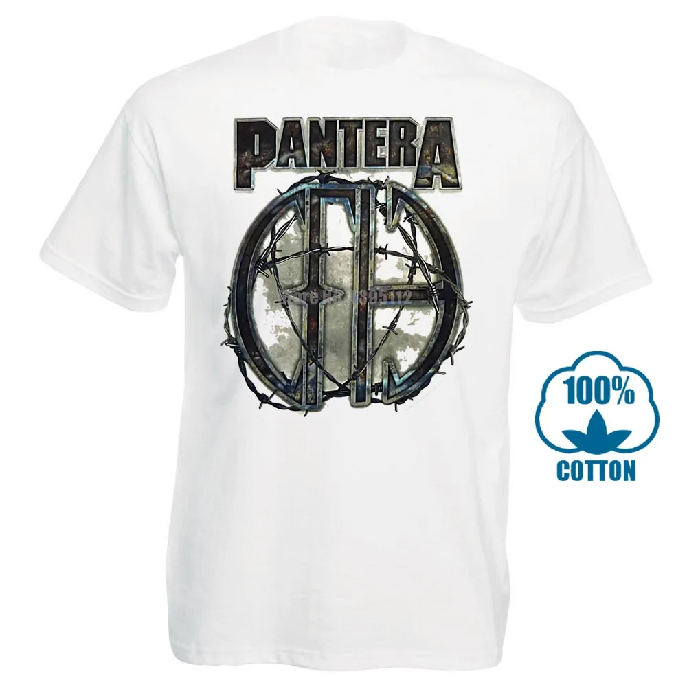 Pantera 81 белая футболка s m l Xl Xxl металлическая рок-группа Официальная футболка Новинка - Цвет: Белый