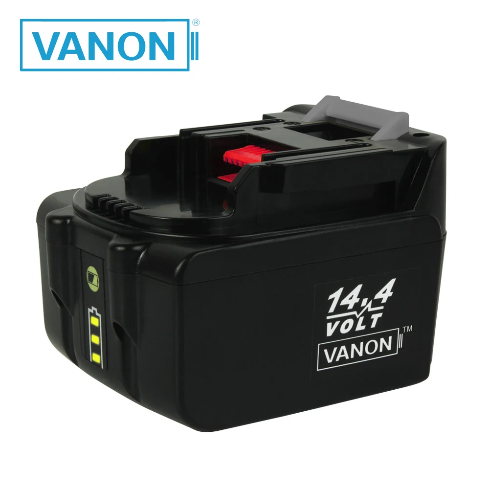 Литий ионный перезаряжаемый аккумулятор VANON для Makita BL1430B 14 4 В 4000 мАч со