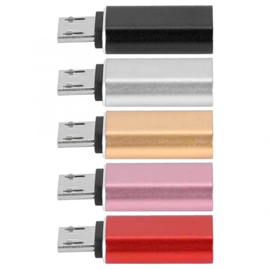 NEW 2 PCS USB3.0 Type-C Female to Micro usb Male Mobile Phone Adapter for Android Type-C to USB3.0 Phone Charging Converter