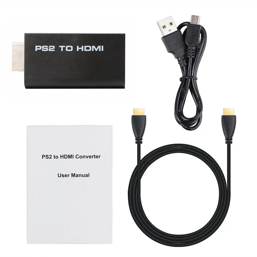 Для PS2 к HDMI кабель конвертер аудио выход адаптер HD tv для sony PS2 модель ПК Android tv box